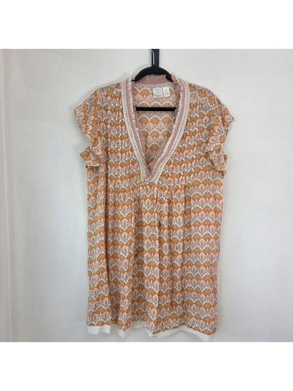 Goa Beachwear by Japna Kaftan Swim Cover Floral Beachy Women's XL